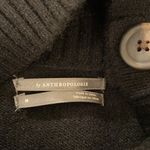 Anthropologie Margarita black turtleneck sweater Botton Shoulder Size Medium Photo 8