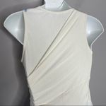 DANIELA CORTE REVOLVE Watercolor Bodycon Dress Womens Size Medium Coastal Unique White Photo 9