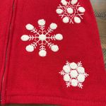 Vintage Christmas Sweater Vest Snowflake Holiday Winter Red Knit Size Large
90's Photo 3