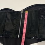 Tiger Mist  faux patent leather bustiere corset, black, size XS, NWOT Photo 13