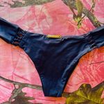 Sam Lorenzo black san lorenzo swim bikini bottoms crochet cut out gold plated sexy high waisted thong Photo 7