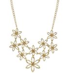 Macy's 2028 Gold-Tone Flower Necklace Photo 0