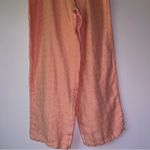 Eileen Fisher  Size M Wide Leg Pants Pink Irish Linen Beach Vacation Lagenlook Photo 5