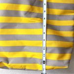 Vintage New Lancôme Tote with Stripes Cosmetic traveler Beauty Bag Yellow Photo 6
