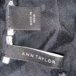 Ann Taylor Euc embroidered dot tassel scarf Photo 1