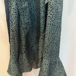 SheIn Green Polka Dot Wrap Dress Photo 3