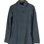 Nike  Dri-FIT Pullover Womens S Gray Funnel Neck Fleece Athleisure Minimalist Photo 0