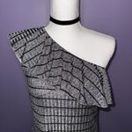 Juicy Couture NEW  Gray and Black One-Shoulder Striped Top Photo 5