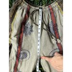UNIQUE Bohemian 100% Cotton Lounge Pants Size Small Green Photo 9