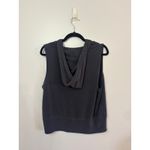 Victoria Sport Sleeveless Hoodie Vest Top Gray Athleisure Workout Large Photo 3