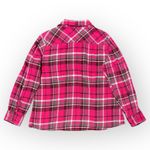 Vintage Old Mill Women’s XL Pink Plaid 100% Cotton Flannel Button Up Shirt Photo 4