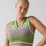 Urban Outfitters Randi Shrunken Sweater Vest NWT Size M - Green Photo 0
