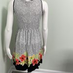 Hue  dotted floral v neck sleeveless nightgown Photo 3