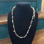 Elegant Beaded Necklace in Earth Tones Magnetic Hematite Brown Photo 0