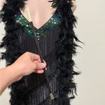Flapper Costume woman dress size XL with accessories pictured halloween dress up Black Photo 6