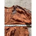 Free People  Bronze Orange Size‎ XSmall 3/4 Sleeve Peasant Dress Tunic Photo 5