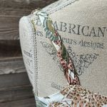 BeachLunchLounge  Tropical Leaf Print Dress Braided Shoulder Button Down Size S Photo 2