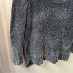 Orvis  Women’s Chenille Blue Oversize Chunky Knit Cozy Sweater Size Medium Photo 3
