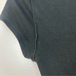 We The Free Free People/ Lola Black Short Sleeve Mock Neck Tee/Top Photo 9