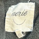 Aerie Black White Stripe Collared Pullover Sweater xs Photo 2