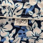 Syko Blue White Floral Board Swim Beach Pants Shorts Small S 7 Size undefined Photo 5