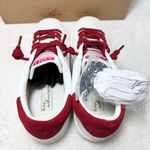 VINTAGE HAVANA Women's Original Perforated Lace Up Sneaker Red and White size 10 Photo 5