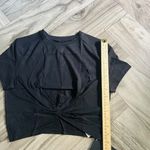 Alphalete Woman’s Premium Wrop SS Crop - Black, Size Small Photo 5