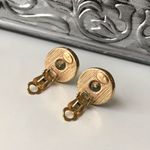 Givenchy  Vintage Gold Tone Clip On Earrings Photo 4