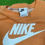 Nike Women’s 0X Orange Sweatshirt Swoosh Soft Cozy Lounge Crewneck Photo 3