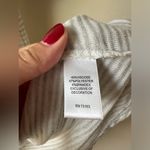 cupio  Women’s Grey Short Sleeve Striped Blouse Babydoll Top -Size Medium Photo 3