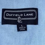 Duffield Lane Women’s Size L Chambray Blue White Linen Cotton Henley Dress Size L Photo 5