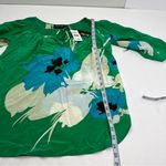 Yumi Kim  100% Silk Printed Top Womens Size Medium Green Blue White NEW‎ Photo 7