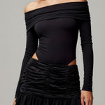 GUIZIO Blume Mini Skirt, Black, Small Black Photo 0