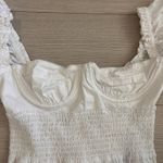 We Wore What  Puff Sleeve Cotton Poplin Maxi Dress Optic White Photo 7