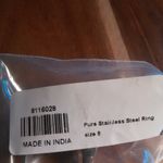 Matrix Silver Shungite Stainless Steel Ring (Size 8) Photo 11