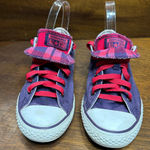 Converse  All Star Fold Down Plaid Sneaker Shoe Women 5 Juniors Retro Academia Photo 0