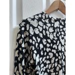 Michael Kors Michael  Silk Blend Print V Neck Button Down Cardigan Size XS Photo 4