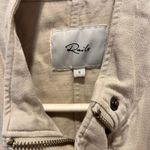 Rails Collins Military Jacket Cream Beige Bone Neutral Small Tencel Linen Blend Photo 2