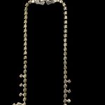 Vintage Estate Victorian Silver Rhinestone Necklace Choker Photo 9