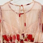 Free People  red and pink lace top Photo 7