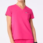 FIGS Catarina Top Shocking Pink Size M Photo 0