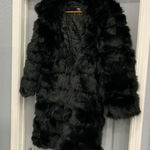 The beauty optimal product faux fur Coat W/Big Hooded Sz M with tag Black Size M Photo 0