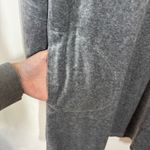 J.Jill Pure Jill Dress Women M Gray Velour Pima Cotton Blend Raglan Long Sleeve Photo 5