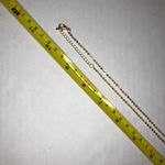 Necklace w/ Blue Agate Druzy Stone Gold Surround and Gold Chain NEW NEVER WORN Photo 6