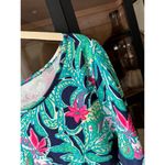 Lilly Pulitzer Marlowe boatneck mini dress long sleeve tshirt a-line elephants Photo 9