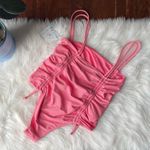 Cyn & Luca Square Neck Swimsuit Pink Apricot NWT Size M Photo 4