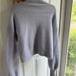 ZARA Gray Cowl Neck Sweater Modern Cropped Design Photo 3