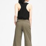 Banana Republic  Sheer Black Crewneck Racer Back Sleeveless Washable Silk Tank Photo 2