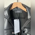 Akira  into the Matrix faux leather long sleeve mini dress black small NWT Photo 7