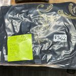 Bisou Bisou  Black Jeans with Gold Embroidery Photo 5